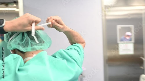 Daily surgical routine inside hospital operating room