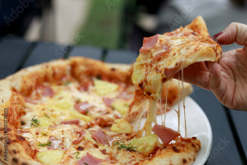 pizza on a plate