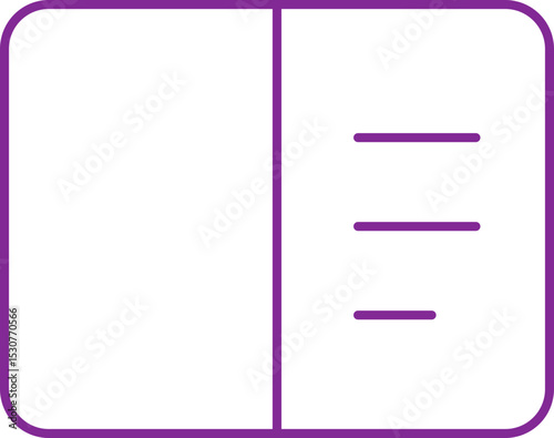 Ereader Book   In Outline Icon