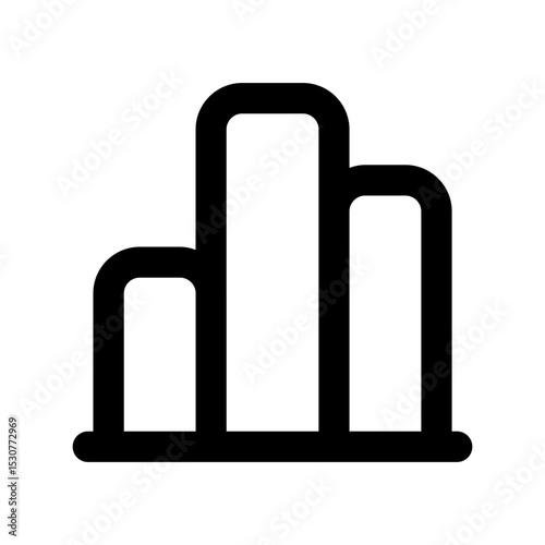 histogram line icon