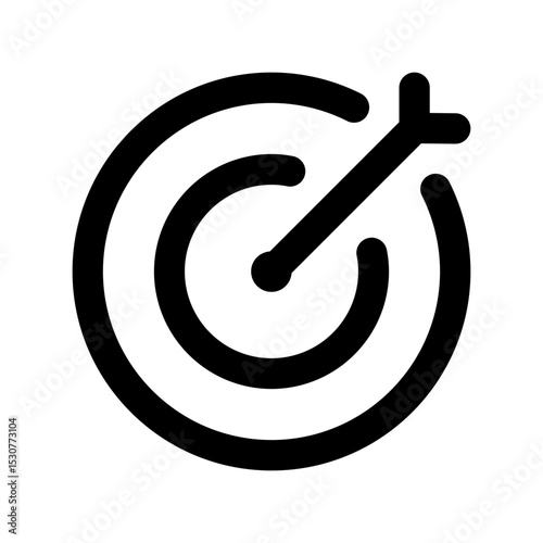 target kpi line icon