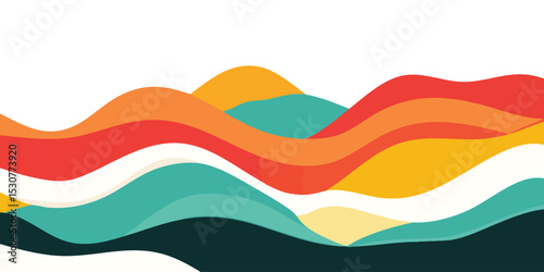 Abstract Landscape with Sunset (1)