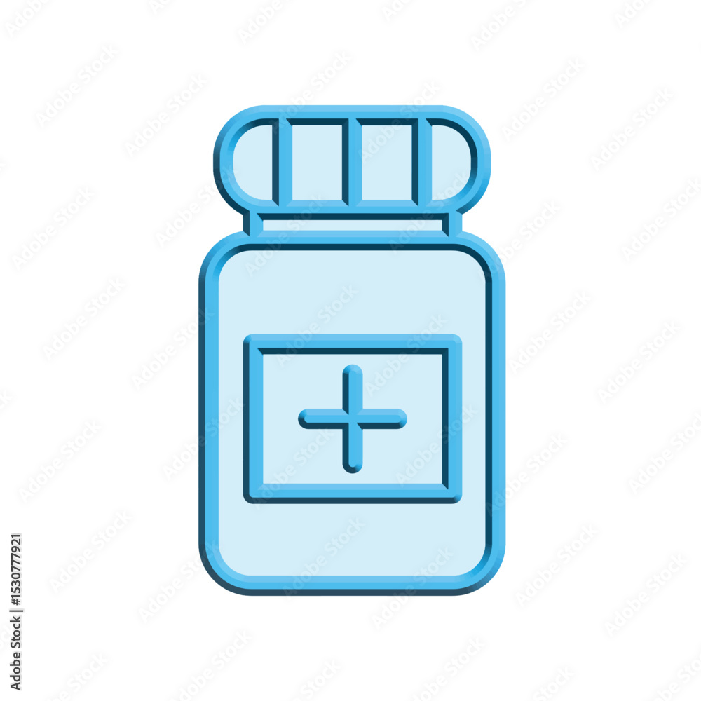Obraz premium Medicine bottle icon design template