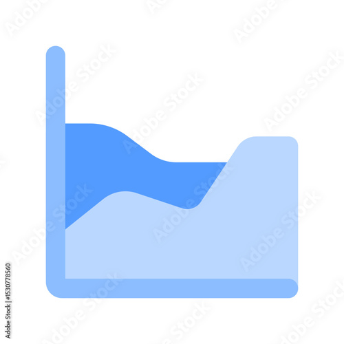 area chart duotone icon
