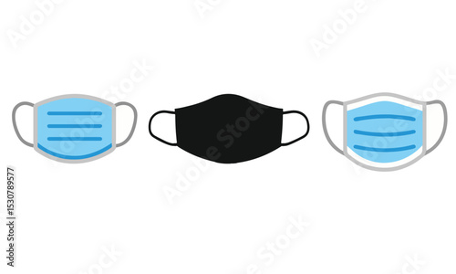 Medical face mask icon