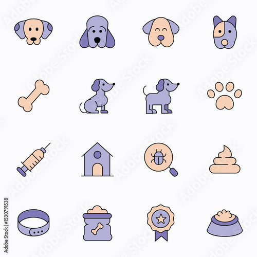PET AND VETENARIAN ICON SET