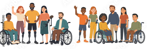 Diverse group of individuals smiling and celebrating inclusion and empowerment in a community gathering