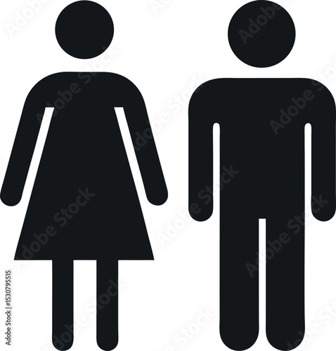 man and woman toilet sign