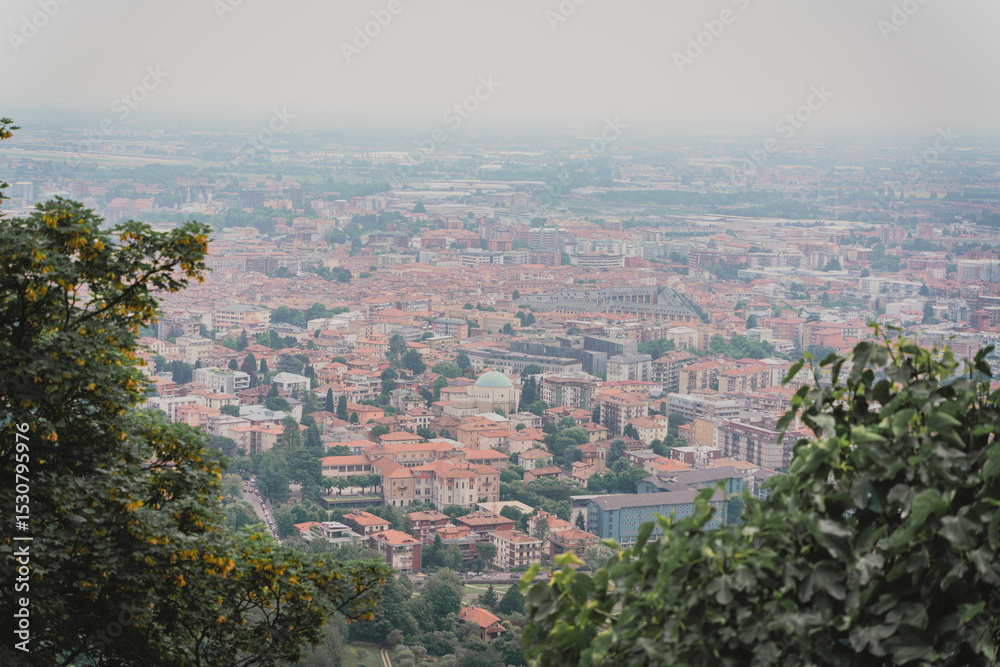 Obraz premium Beautiful City Scape of Bergamo Italy