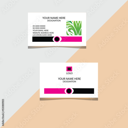 A business card design template 