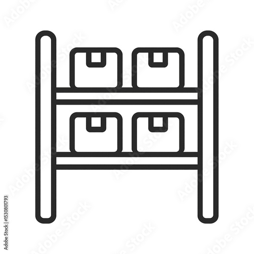 Storage Rack logistics icon  