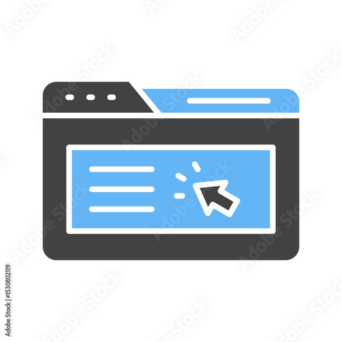 Mouse Click icon vector image. Suitable for mobile apps, web apps and print media.