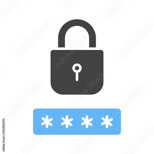 Passcode Lock II icon vector image. Suitable for mobile apps, web apps and print media.