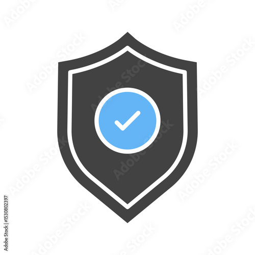 Shield II icon vector image. Suitable for mobile apps, web apps and print media.