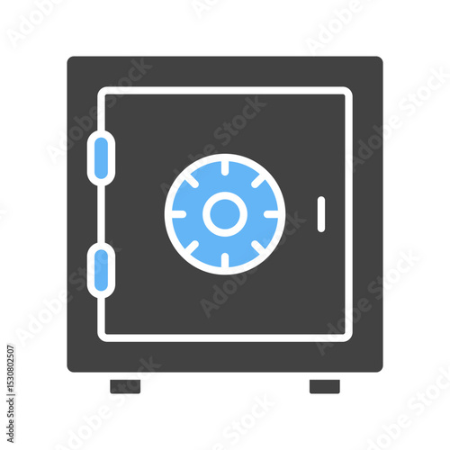 Vault I icon vector image. Suitable for mobile apps, web apps and print media.