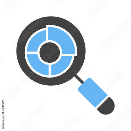Analysis icon vector image. Suitable for mobile apps, web apps and print media.