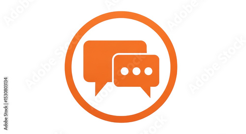 Isolated Speech Bubbles Chat Icon