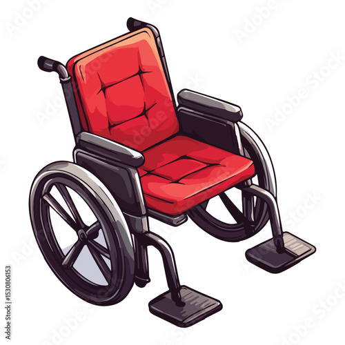 wheelchair isolated on white background