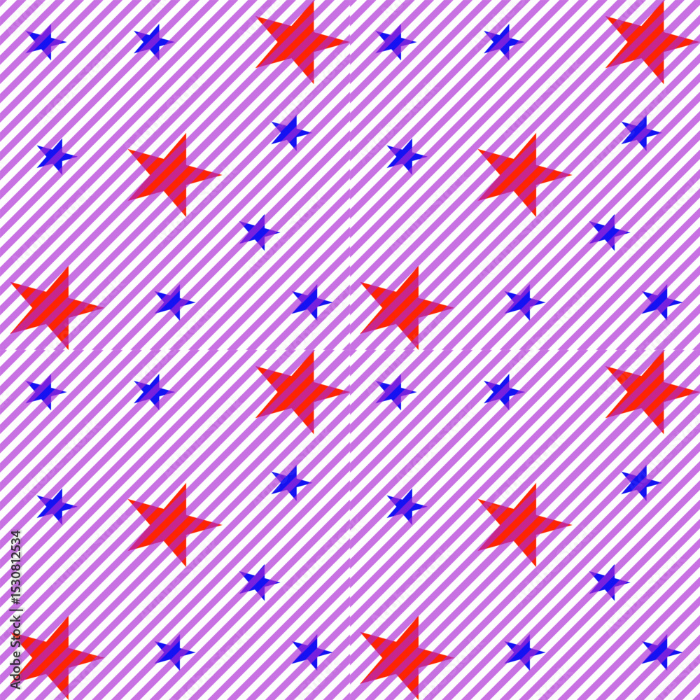 Fototapeta premium seamless pattern with stars and stripes