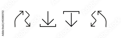  download upload bookmark search creative icon set