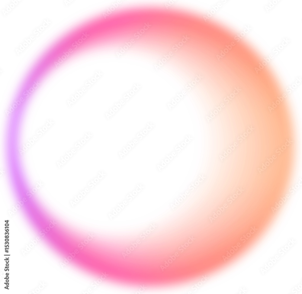 Obraz premium Abstract Color Gradient Shape. Pink Purple Orange blurred Design Element