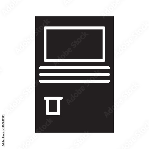 Cash Drawer Icon Deign