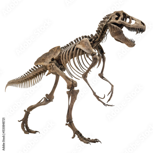 Tyrannosaurus Rex Skeleton: Museum Exhibit, Prehistoric Fossil photo