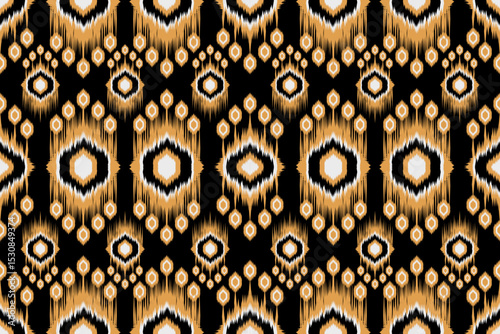 Native Abstract Ikat Pattern. Traditional geometric Ethnic pattern seamless