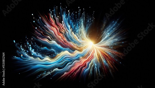 A sudden burst of light a ripple or a dramatic shift in color or