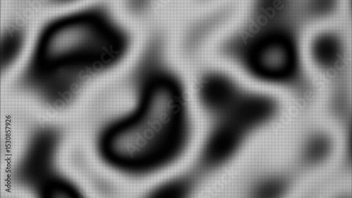 Mesmerizing Monochrome Marble Ripple Animation with Fluid Black and White Lines Forming Elliptical Rings and Whirlpools in a Seamless Loop with Trance-Like Organic Ink Flow