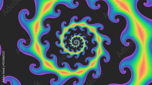 Obraz na plátně abstract  colorful spiral background