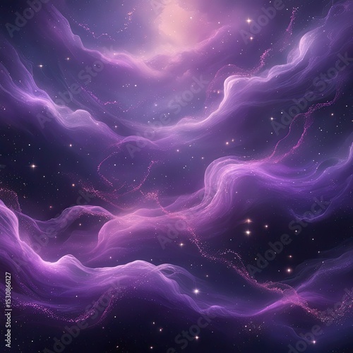 Purple Nebula Galaxy Background