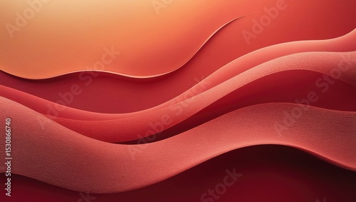 Red Wave Abstract Background