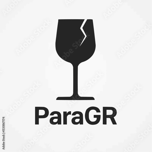Broken glass icon. broken glass cup - cargo icon 