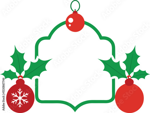 set of christmas labels