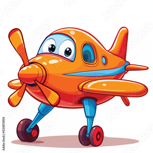 toy airplane on a white background