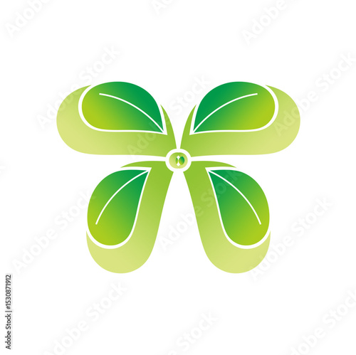 green leaf clover vector element