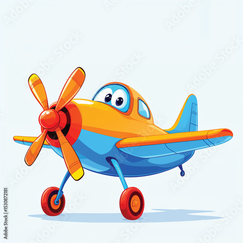 toy airplane on a white background