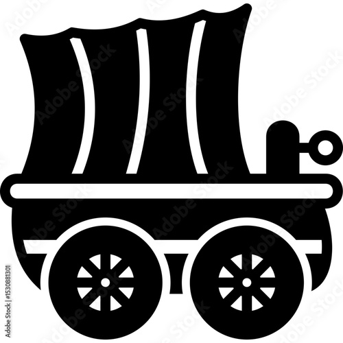 Wagon glyph icon