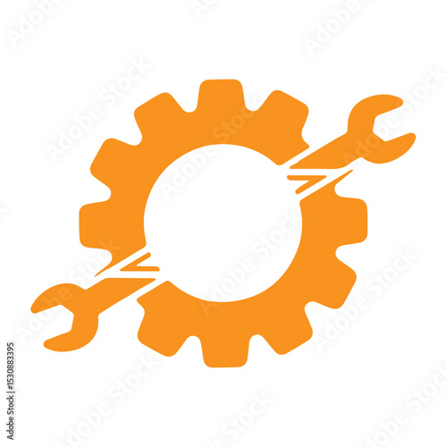 Gear icons Car Mechanic Automotive repair illustration