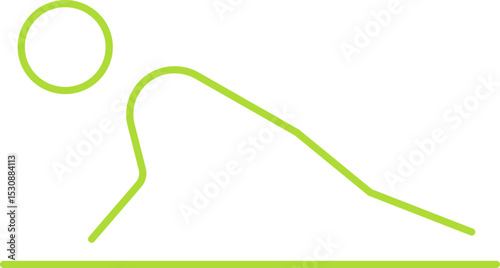 Pushups Rounded   In Outline Icon