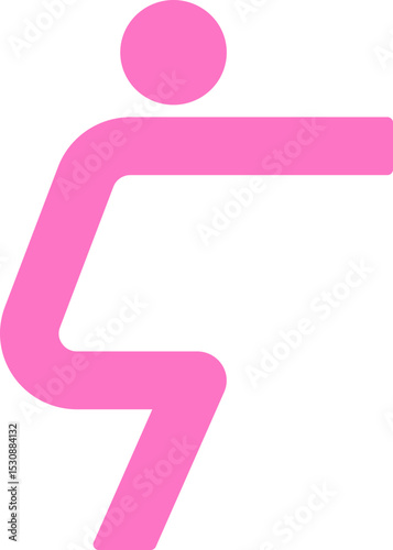 Squats Exercise  In Fill Icon