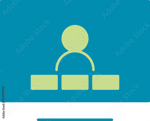 Video Conference  Training In Fill Icon