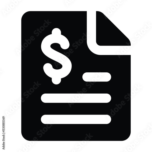 Simple Loan glyph icon. The icon can be used for websites, print templates, presentation templates, illustrations, etc	
