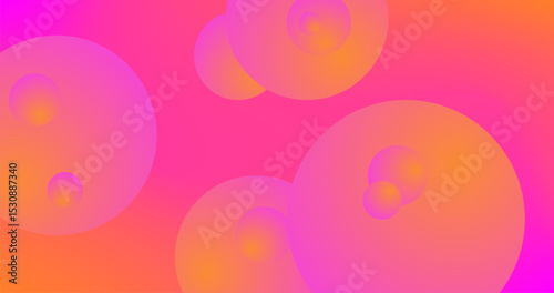 Gradient circles Abstract background Vector illustration wallpaper web banner design surface textures