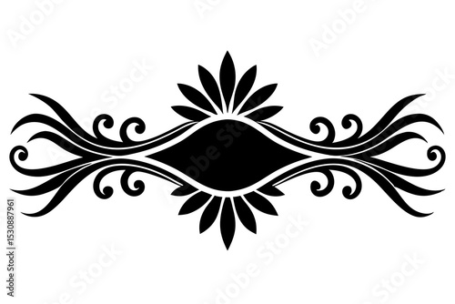 illustration, vector, border - frame, ornate, outline, design element, symbol, single line, calligraphy, cut out, doodle, filigree, horizontal, separation, dividing, scribble, heart shape, decoration,