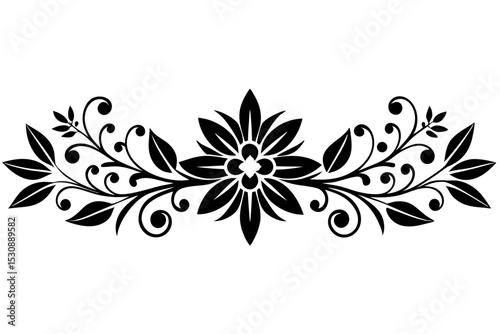 illustration, vector, border - frame, ornate, outline, design element, symbol, single line, calligraphy, cut out, doodle, filigree, horizontal, separation, dividing, scribble, heart shape, decoration,
