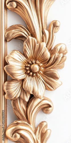 Shabby Chic Picture Frame. Vintage Gilded Gold Frame for Old Photos