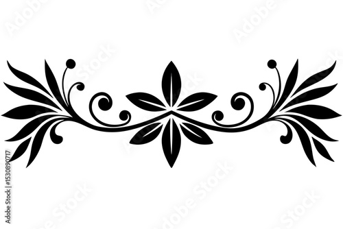 illustration, vector, border - frame, ornate, outline, design element, symbol, single line, calligraphy, cut out, doodle, filigree, horizontal, separation, dividing, scribble, heart shape, decoration,