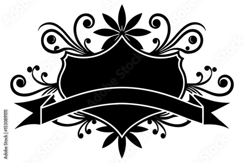 illustration, vector, border - frame, ornate, outline, design element, symbol, single line, calligraphy, cut out, doodle, filigree, horizontal, separation, dividing, scribble, heart shape, decoration,